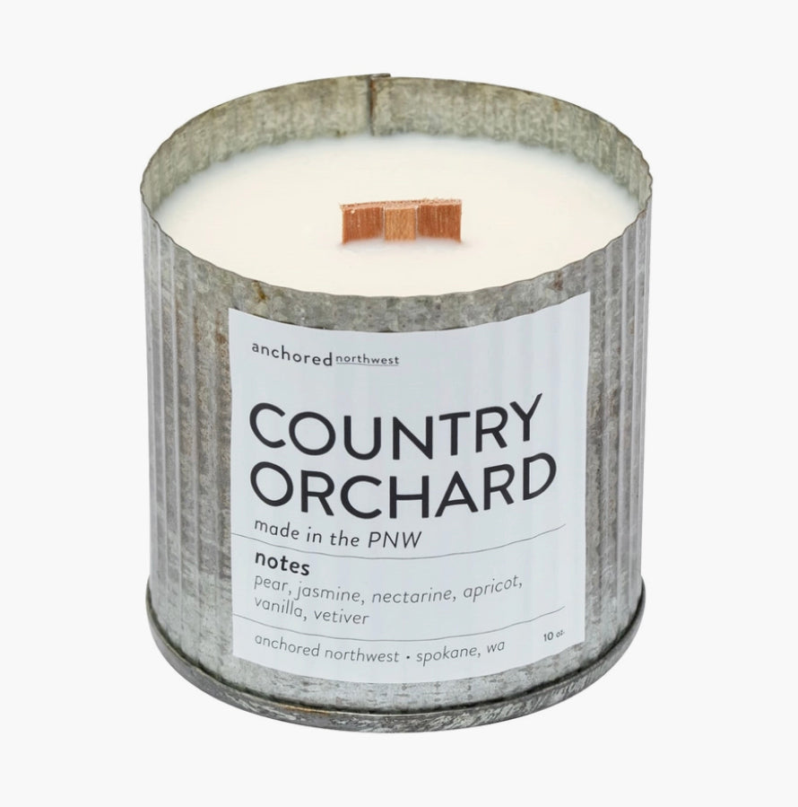 Rustic Vintage Tin Soy Wax Candle